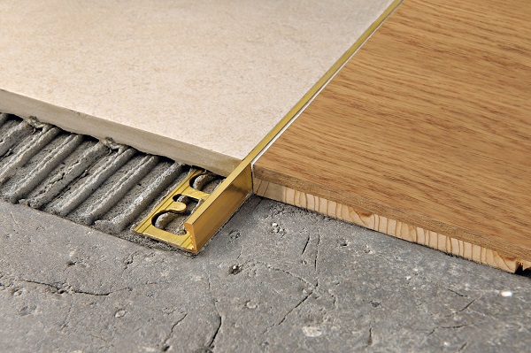 PTON 10 L-образный профиль PROTERMINAL H= 10 мм, латунь натуральная, длина 2700 мм