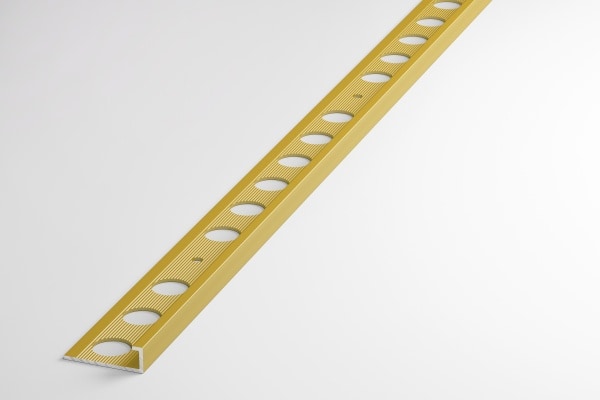 ПК 01-6.2700.02л L-профиль для плитки до 6 мм, алюминий анодированный, цвет золото, длина 2700 мм