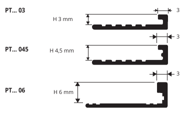 PTAR 10 L-образный профиль PROTERMINAL H= 10 мм, алюминий анодированный, цвет медь, длина 2700 мм