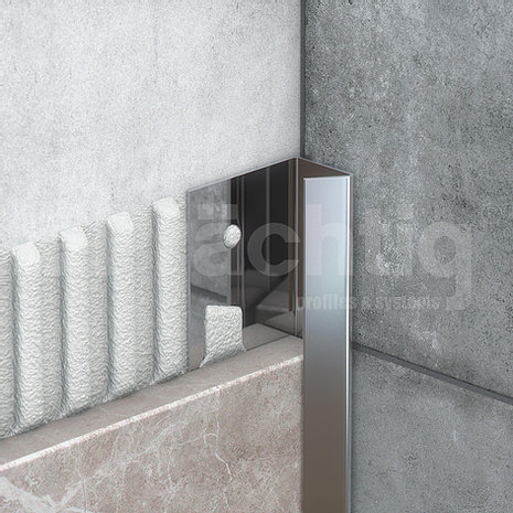 KI 10 EP 270 AiSi 430 Профиль внутренний H = 10 мм, полированная сталь AiSI 430, длина 2700 мм