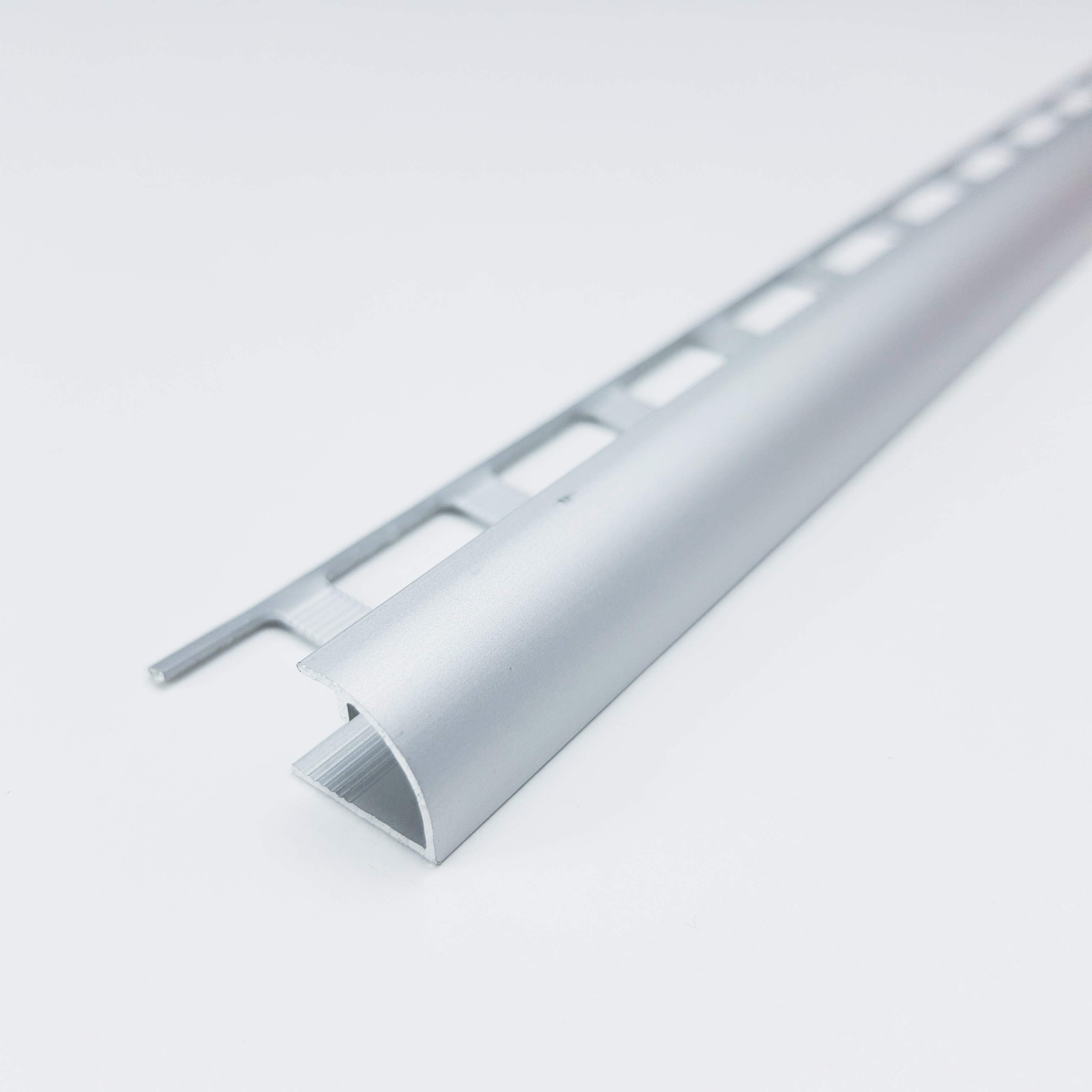 ПК 03-9.2700.01л Профиль 1/4 круга для плитки до 9 мм, алюминий анодир, цвет серебро, длина 2700 мм