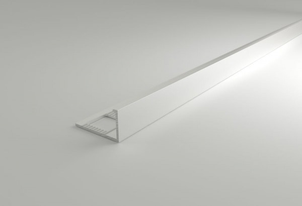 ПК 01-12.2700.9003 L-профиль для пл до 12,5 мм б/упак, алюм окраш, цвет белый глянец, длина 2700 мм