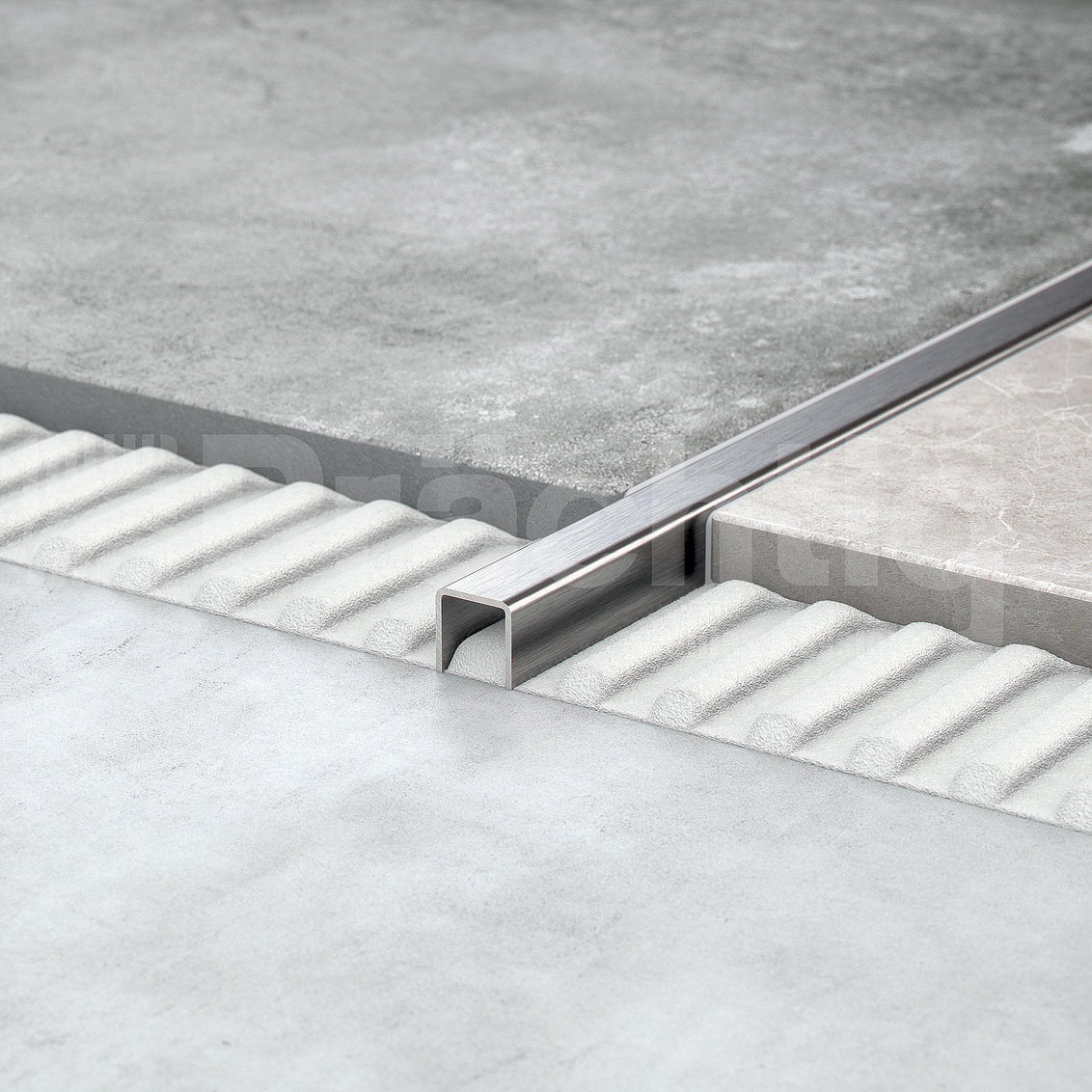 ZBU 10 S 2700 AiSi 304 П-образный профиль 10х10 мм, шлифованная сталь марки AiSi 304, длина 2700 мм