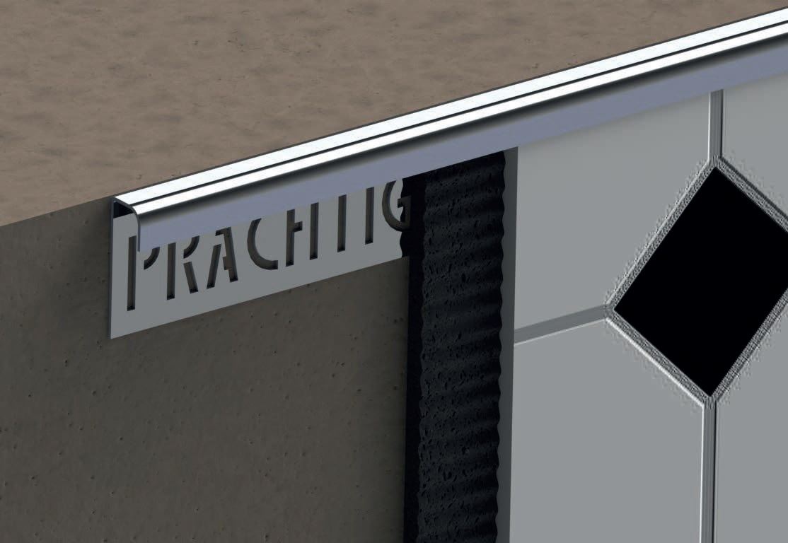 KR 08 EM 270 AiSi 430 П-образный профиль H = 08 мм, полированная сталь AiSi 430, длина 2700 мм