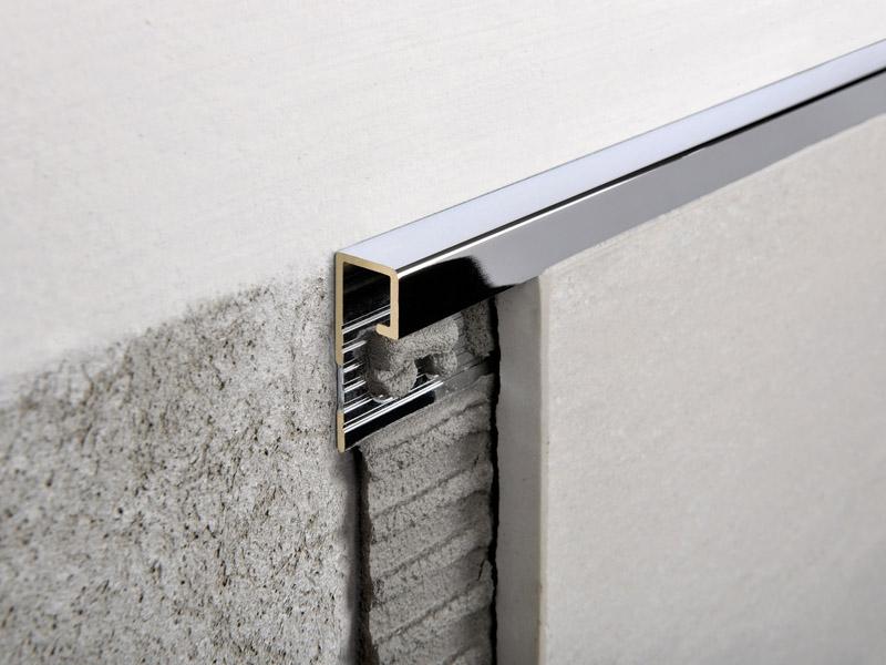 PJQOC 125 - Профиль PROJOLLY SQUARE H= 125 мм, латунь хромированная, цвет хром, длина 2700 мм