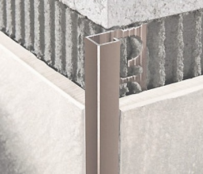 PJQAT 08 - Профиль PROJOLLY SQUARE H= 8 мм, алюминий анодированный, цвет титан, длина 2700 мм