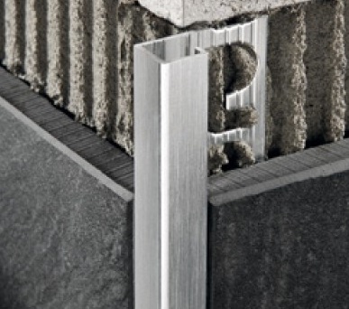 PJQBS 08 - Профиль PROJOLLY SQUARE H= 8 мм, алюминий крацованный, цвет серебро, длина 2700 мм