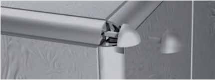 CPJ06-10 - Капсула для наружнего соединения профиля PROJOLLY H= 06 мм, ПВХ, цвет красный