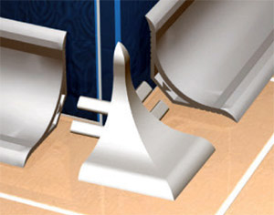 TRE 25-01 Наружный угол для PROBATH FLEX H= 25 мм, ПВХ окрашенный, цвет белый