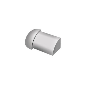 CPJQAA 08 - Капсула для наружнего соединения PROJOLLY SQUARE H= 08 мм, алюминий анодир, цвет серебро