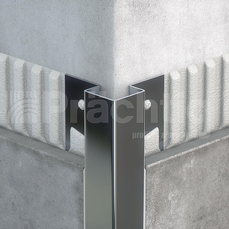 DK 10 EP 270 Антивандальный профиль для плитки до 10 мм, полиров сталь марки AiSi430, длина 2700 мм