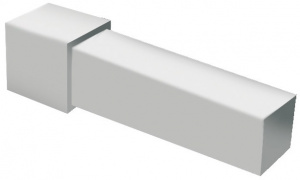 CPJQAC 10/10 - Капсула для соединения профиля PROJOLLY SQUARE H= 10 мм, полированная сталь AiSi 304