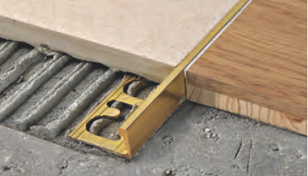 PTON 10 L-образный профиль PROTERMINAL H= 10 мм, латунь натуральная, длина 2700 мм