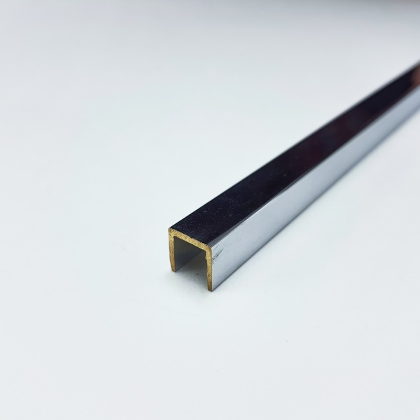 PCLOC 10 П-образный профиль PROCANAL 10х10 мм, латунь хромированная, длина 2700 мм