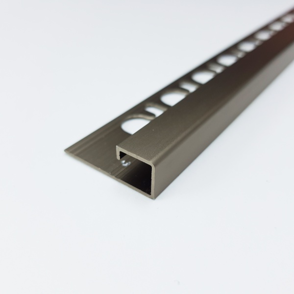 PJQSAT 125 - Профиль PROJOLLY SQUARE H= 12,5 мм, алюминий анодированный, цвет титан, длина 2700 мм