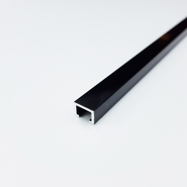 PLTPBN 10 П-образный профиль PROLISTEL P ALL H= 10мм, алюминий блестящий, цвет чёрный, длина 2700 мм