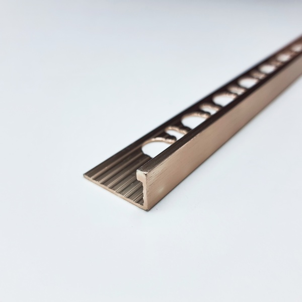 PTRS 10 L-образный Профиль PROTERMINAL H= 10 мм, алюминий кварцованный, цвет медь, длина 2700 мм