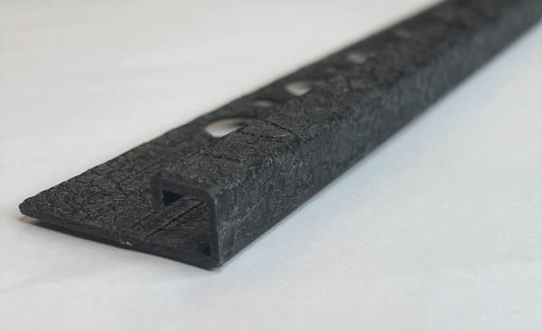 PJQA 08-CR Профиль для облицовок PROJOLLY SQUARE H= 8 мм, алюминий, цвет чёрный креп, длина 2700 мм