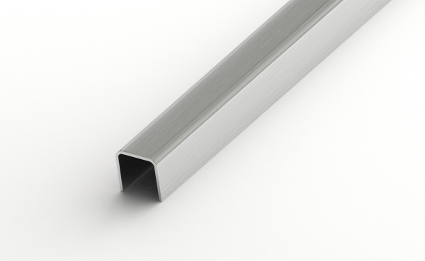 ПП 01-10НС(304).2700.001 Разделительный профиль 10х10 мм, шлифованная сталь AiSi 304, длина 2700 мм