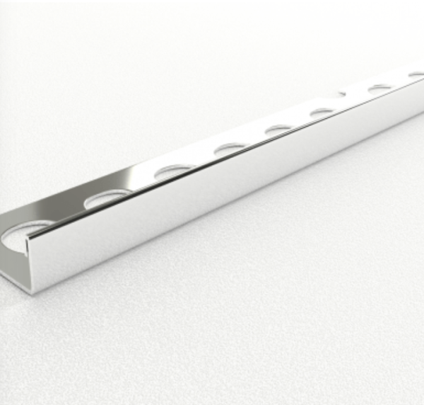ПК 01-12НСП(304).2700.001 L-профиль для плитки до 12,5 мм, сталь полированная AiSi304, длина 2700 мм