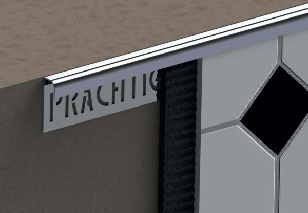 KR 08 EP 270 AiSi 430 П-образный профиль H = 08 мм, полированная сталь AiSi 430, длина 2700 мм