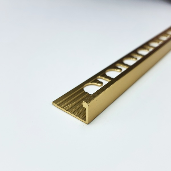 PTBO 08 L-образный профиль PROTERMINAL H= 08 мм, алюминий блестящий, цвет золото, длина 2700 мм