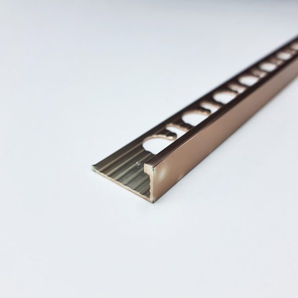 PTBR 08 L-образный профиль PROTERMINAL H= 08 мм, алюминий блестящий, цвет медь, длина 2700 мм