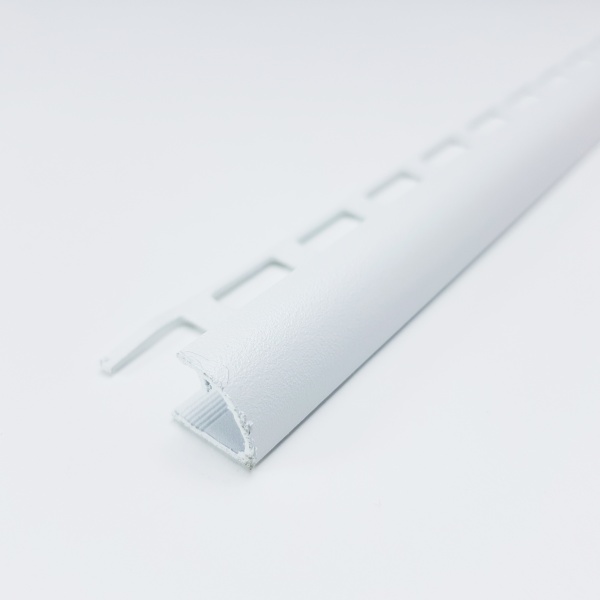 ПК 03-9.2700.16 Профиль 1/4 круга для плитки до 9 мм, алюминий окрашенный, цвет белый, длина 2700 мм