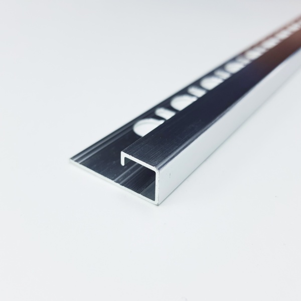 PJQSBS 125 - Профиль PROJOLLY SQUARE H= 12,5 мм, алюминий крацованный, цвет серебро, длина 2700 мм