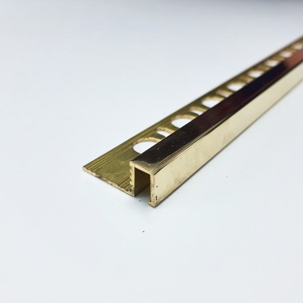 PRFOL 10 - Профиль для пола PROFINAL H= 10 мм, латунь блестящая, цвет золото, длина 2700 м
