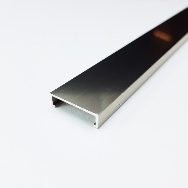 PLTPBT 25 П-образный профиль PROLISTEL P ALL H= 25 мм, алюминий блестящий, цвет титан, длина 2700 мм